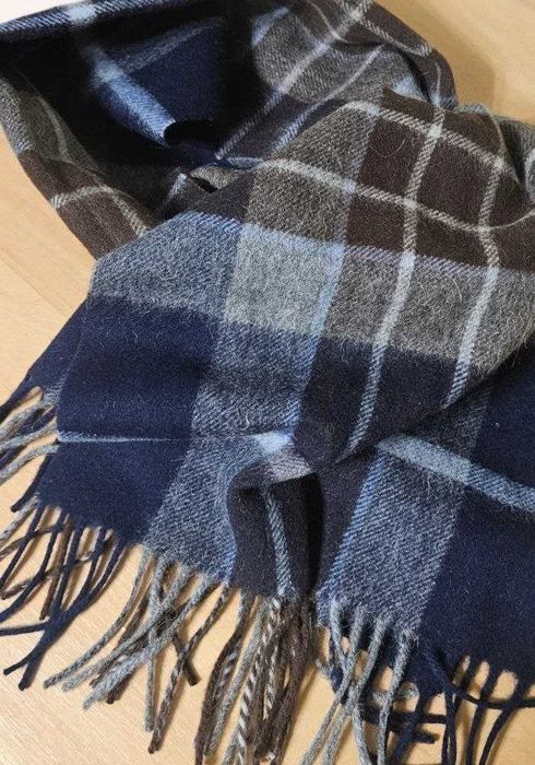 Мужской шарф клетка из 100% шерсти Lake Edge