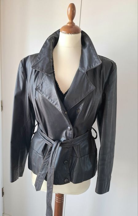 Casaco Italiano em pele genuína Novo