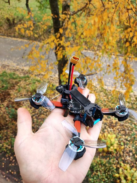 FPV дрон, 3 дюйма, квадрокоптер, walksnail, dji, o4, аналог, цифра