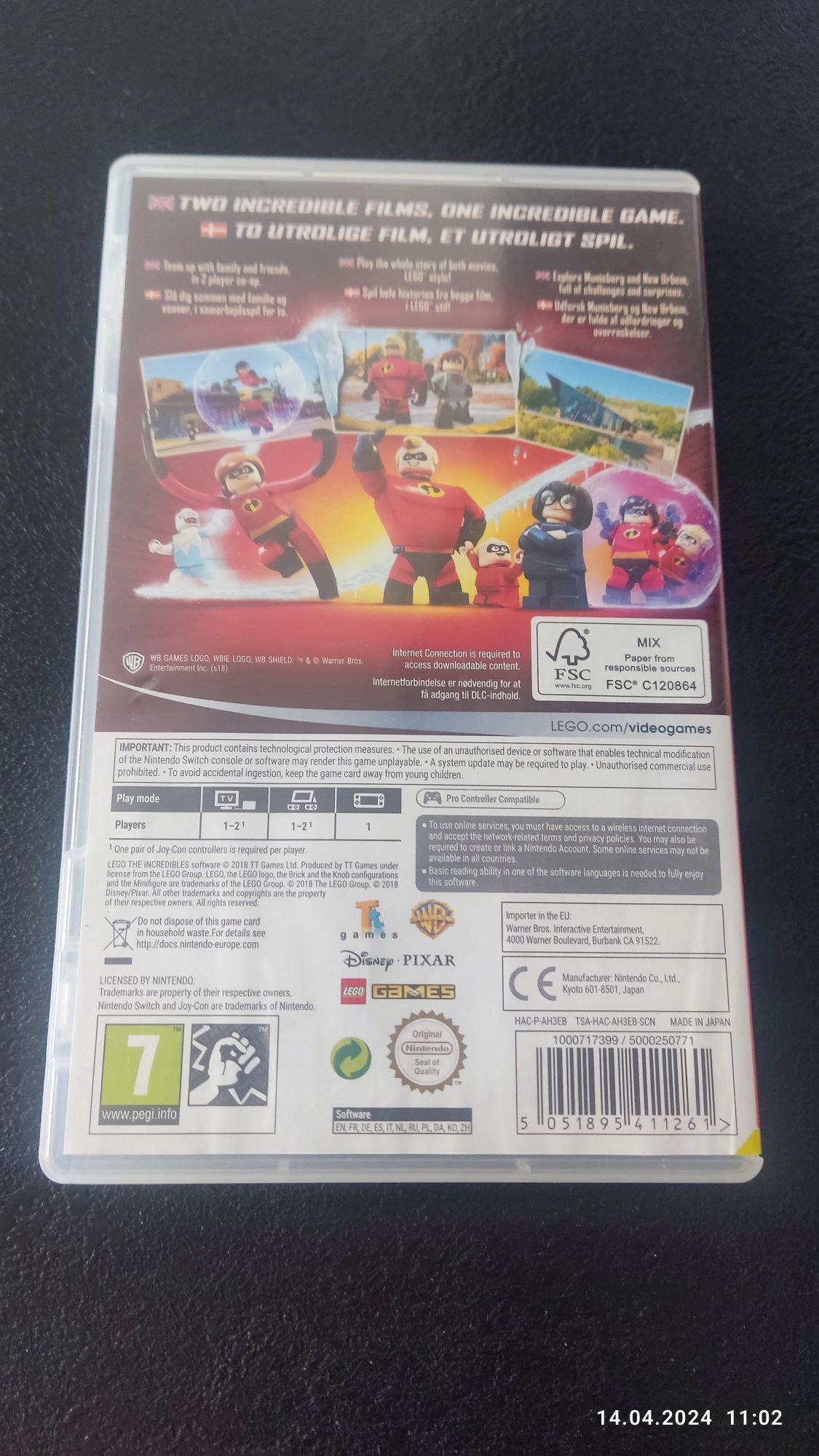 Gra LEGO The Incredibles Iniemamocni na Nintendo Switch