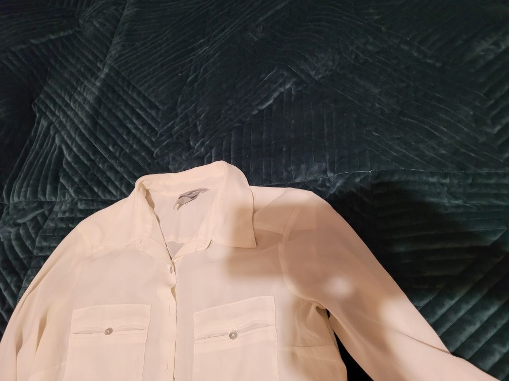 Koszula mgiełka ecru H&M rozm 34