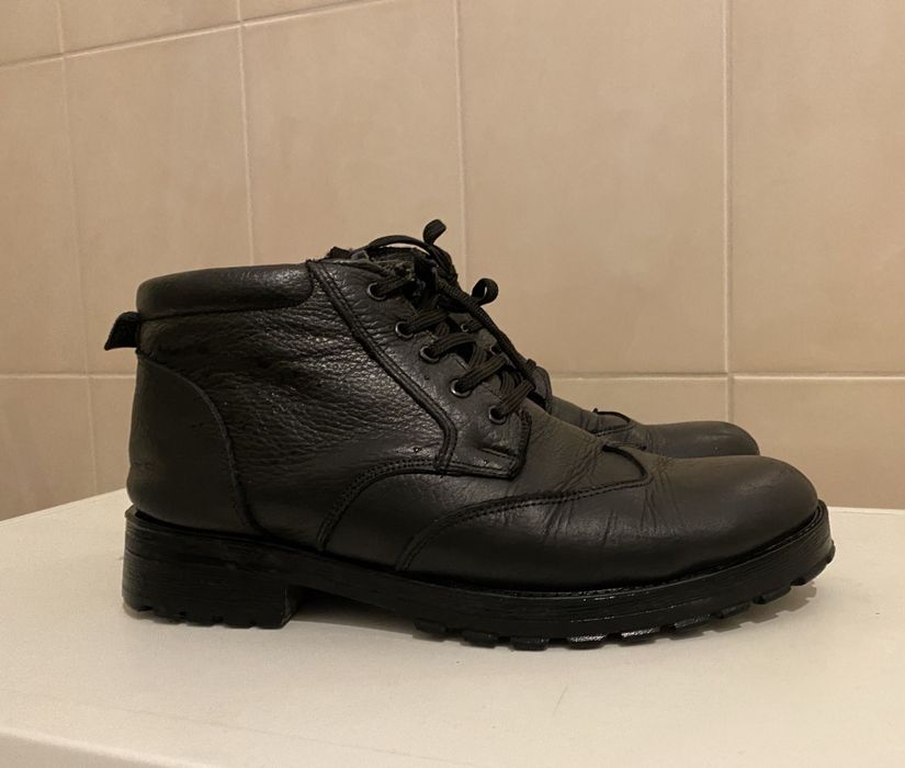 Чоловічі шкіряні зимові черевики (42 розмір(