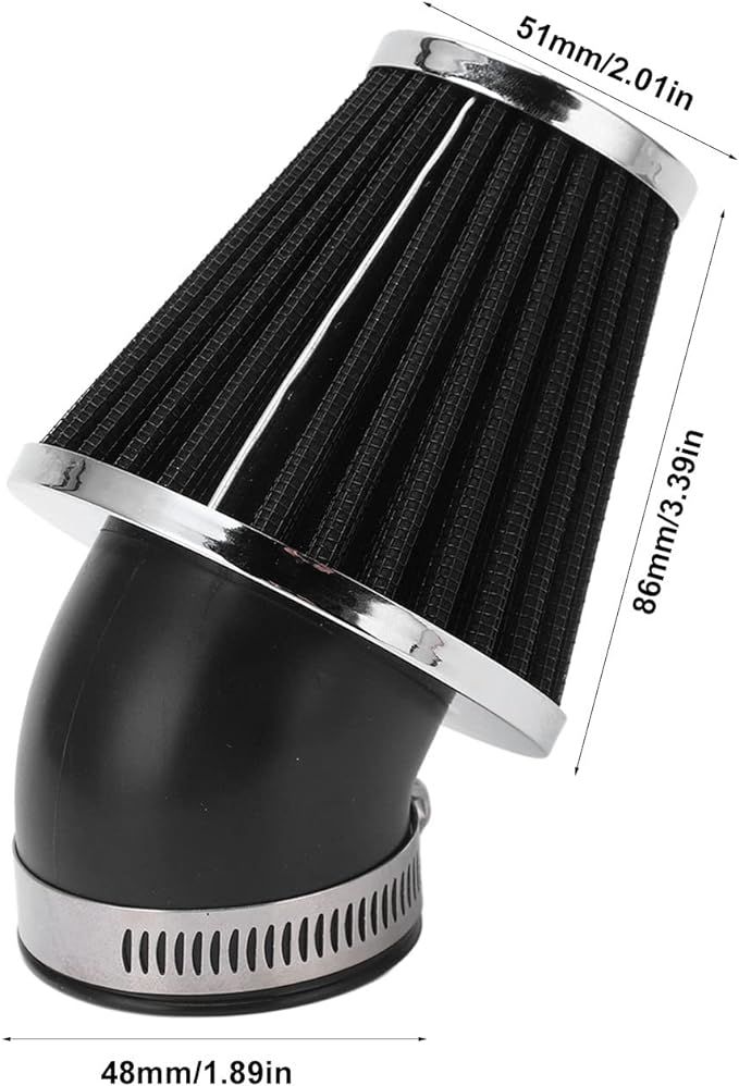 stożkowy filtr powietrza 48mm średnica wewnętrzna