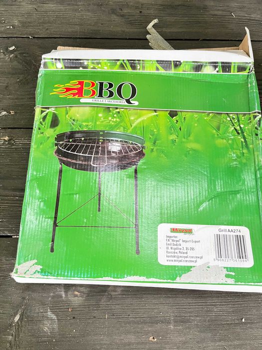 Grill okrągły rozkładany nie używany