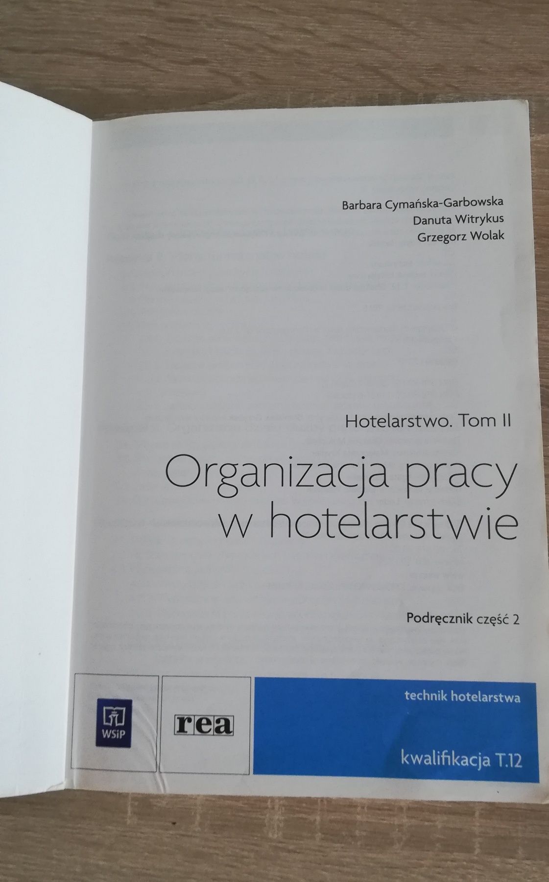 Organizacja pracy w hotelarstwie T. 12
