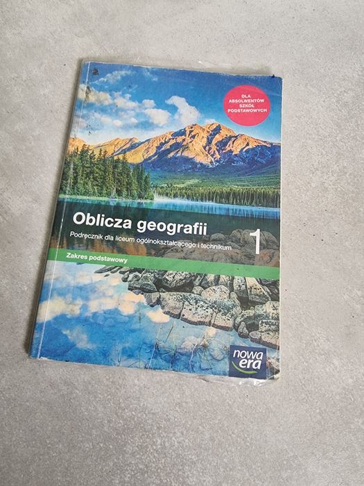 OBLICZA GEOGRAFII 1". Podręcznik dla liceum I technikum, Nowa era 
OBL