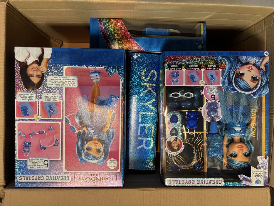 Rainbow High Crystal Fashion Doll Skyler lalka+akcesoria