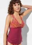 AH854 top tankini zebra bordo r.46