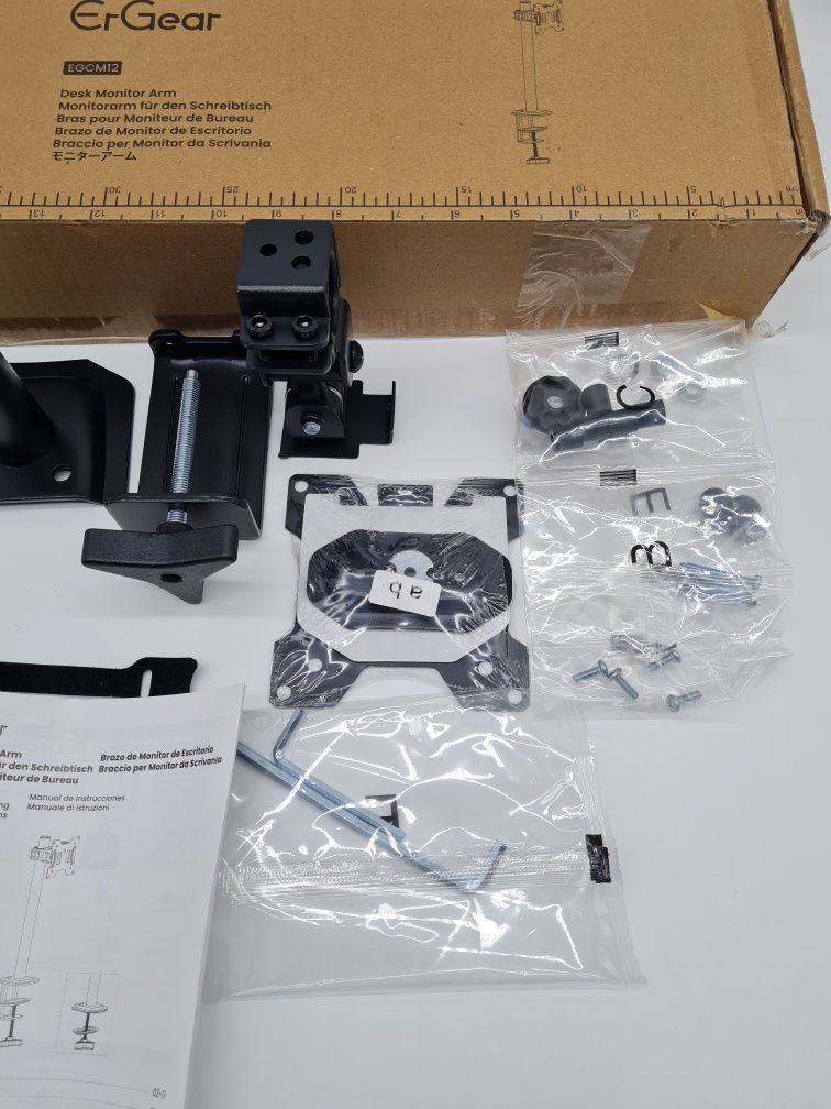 ErGear EGCM12 Pojedynczy stojak na monitor 13/32cal VESA 75X75 100X100
