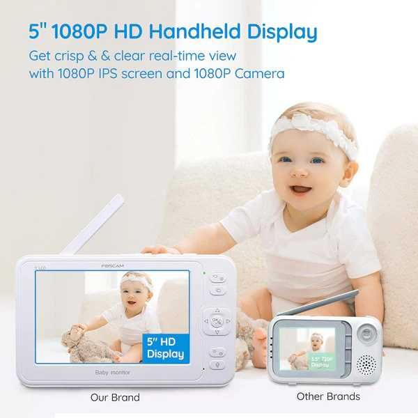 Foscam BM1 fscbm1 Baby monitor incl. camera Wi-Fi 2.4 GHz