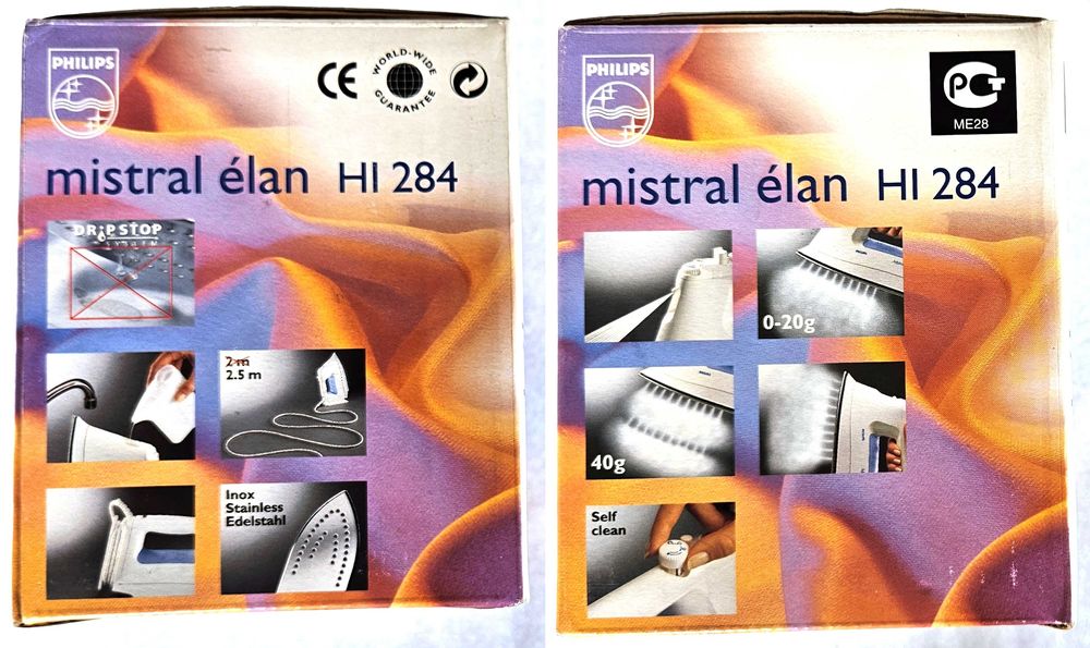 Żelazko PHILIPS 1450W Mistral Elan 84 HI284 sprawne