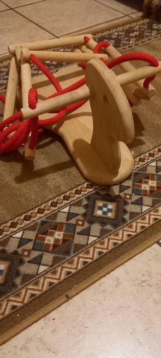 Huśtawka domowa wisząca,drewniana