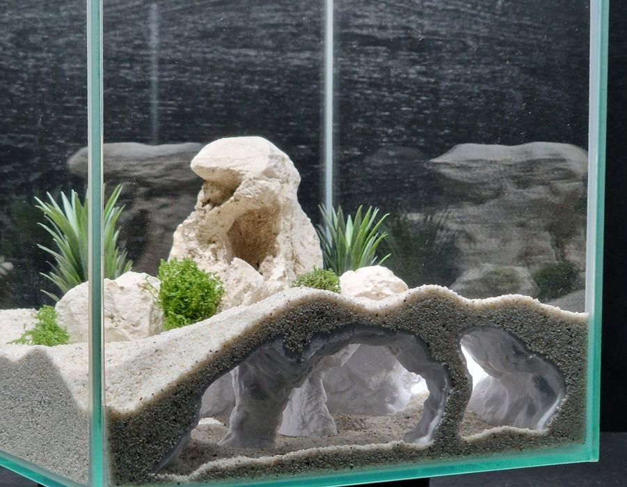 Jaskinia do akwarium druk 3D schronienie krewetki ryby raki ślimaki