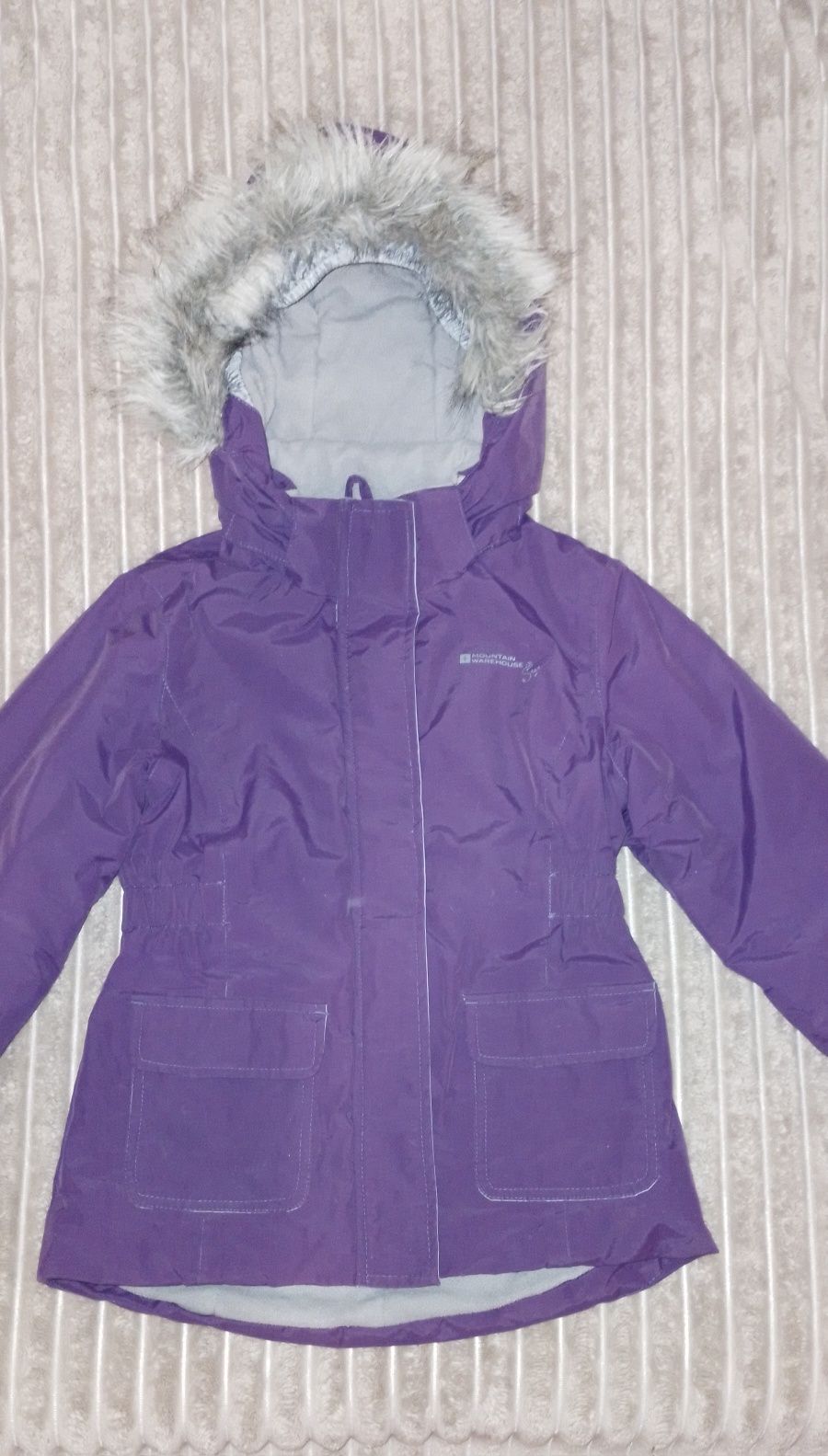 Зимняя куртка на флисе, зимняя парка,теплая куртка mountain warehouse