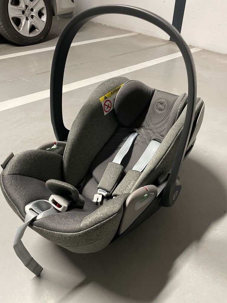 Cybex cloud t i-size szary, tkanina oddychająca