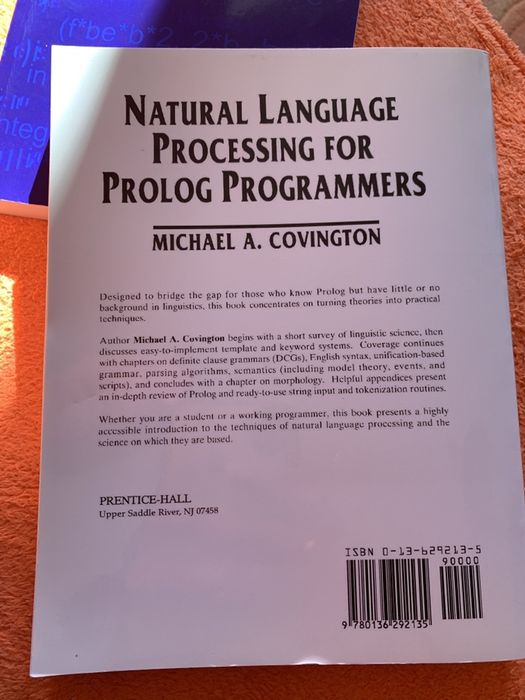 Natural language processing for prolog programmers