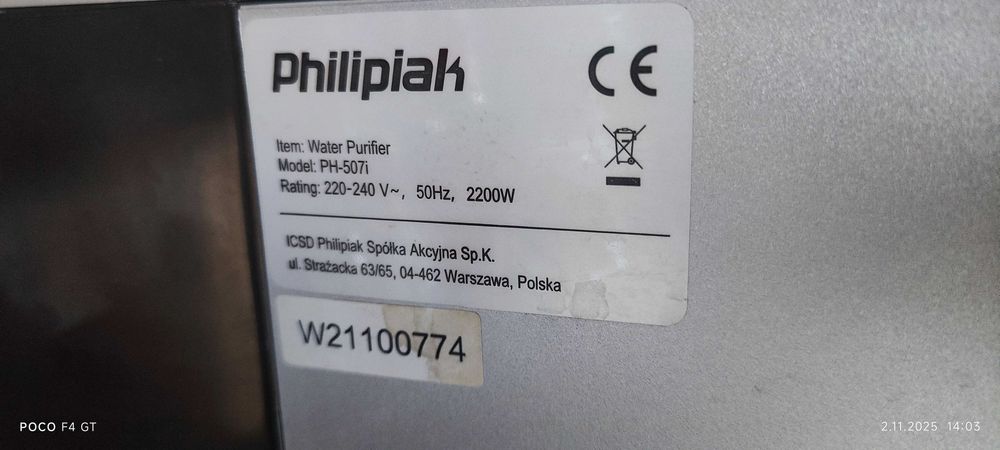 Philipiak Filtr Wody - PH-507i