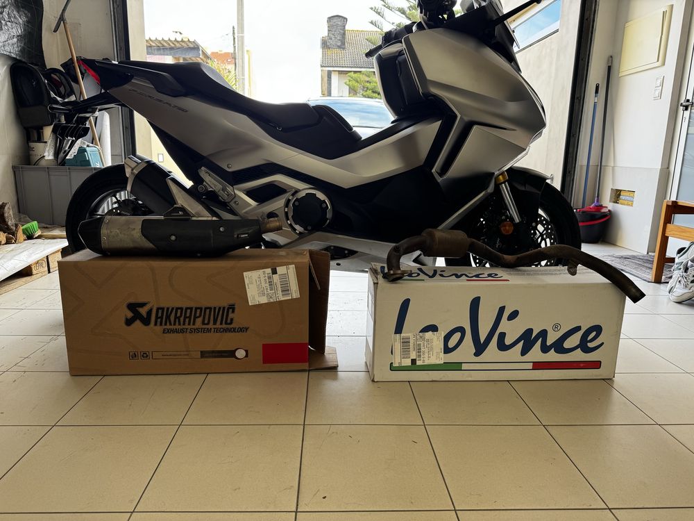 Escape e coletor  de rendimento honda Forza 750