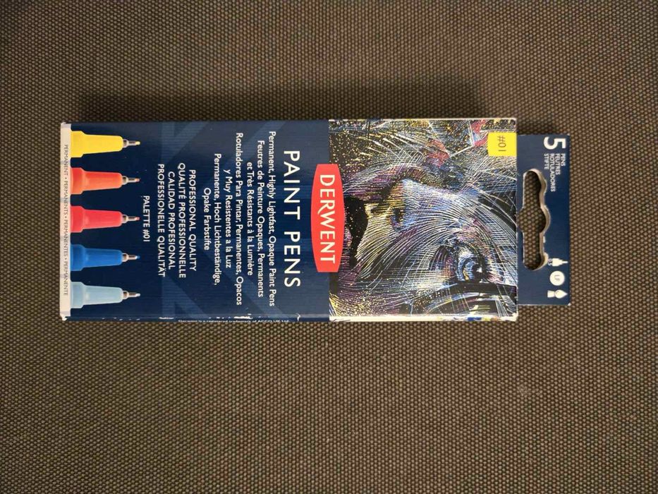 Ручки цветные Derwent PAINT Pen PALETTE №1 набор 5шт