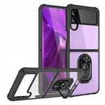 NALIA pancerne etui Samsung Galaxy Z Flip 4 uchwyt stojak ring clear