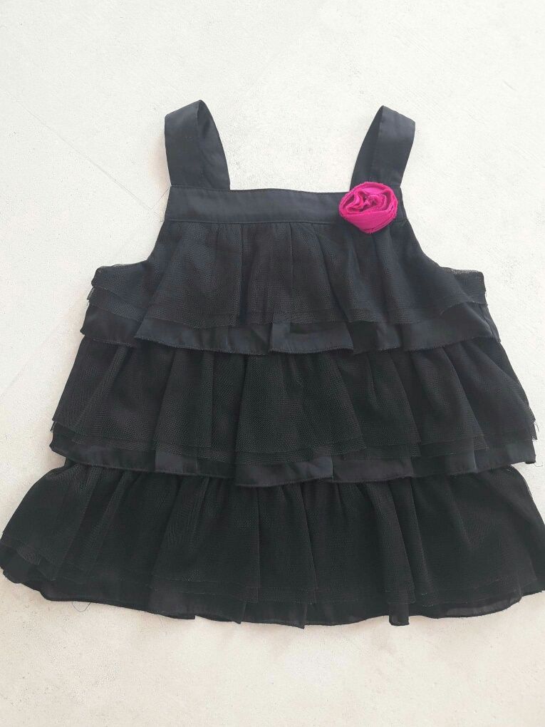 H&M bluzka tunika tiulowa 122/128
