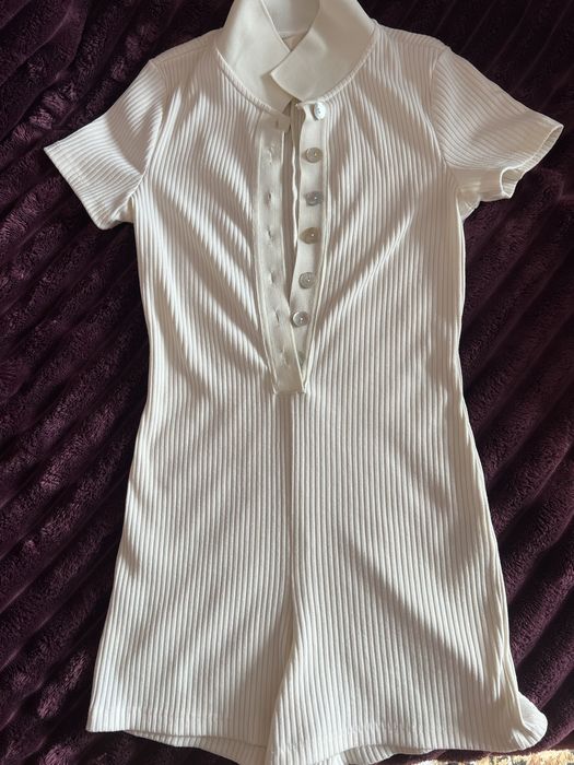 Комбінезон трикотажний молочний від H&M