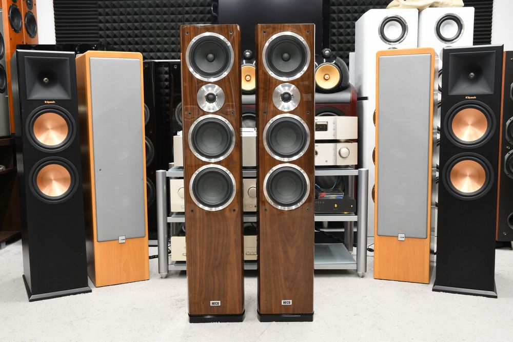 Kolumny podłogowe stereo Heco Celan GT 702 potężne brzmienie!