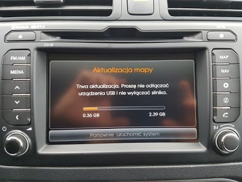 Polskie menu lektor KIA Hyundai mapa 2024 ix35 i40 Sportage Ceed Venga