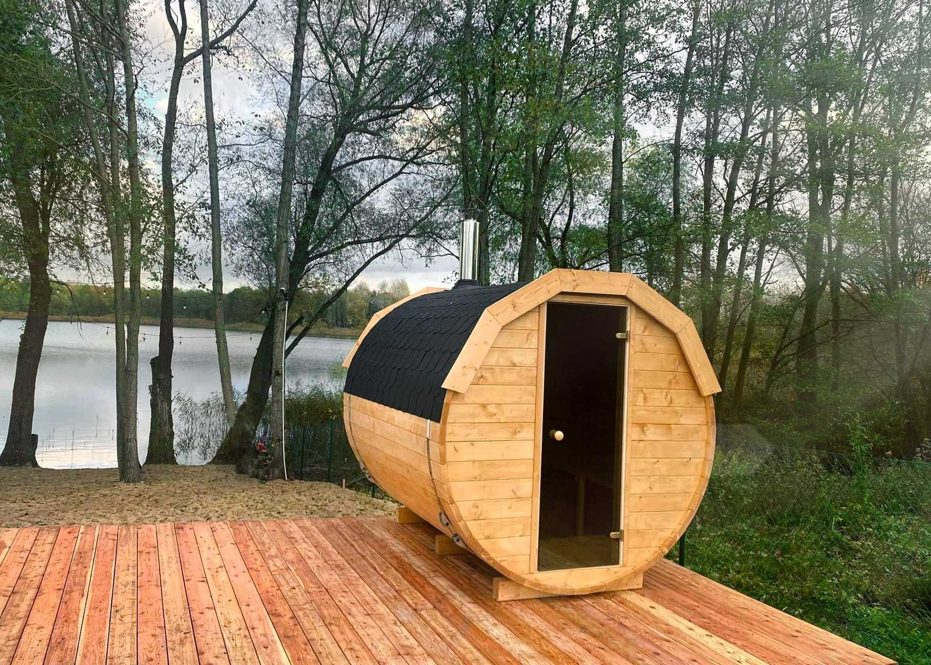 Sauna Ogrodowa 1,5x2 Samodzielny montaż BECZKA