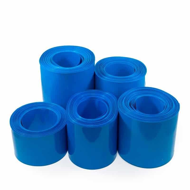 Manga PVC Termoretractil 120mm a 320mm x 1m Azul Baterias 18650