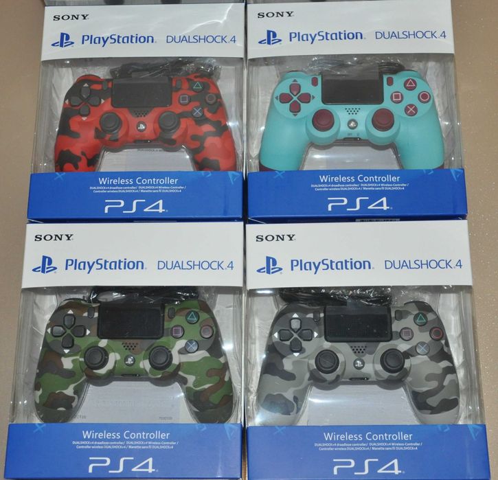 Геймпад для пс4 джойстик для пк контролер з вібрацією зелений камуфляж