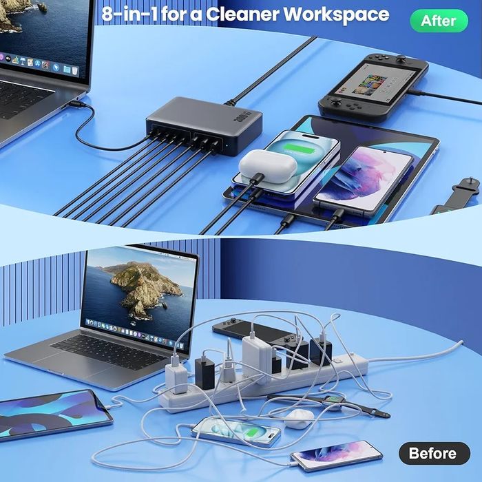 Зарядний пристрій USB C потужністю 300 Вт
