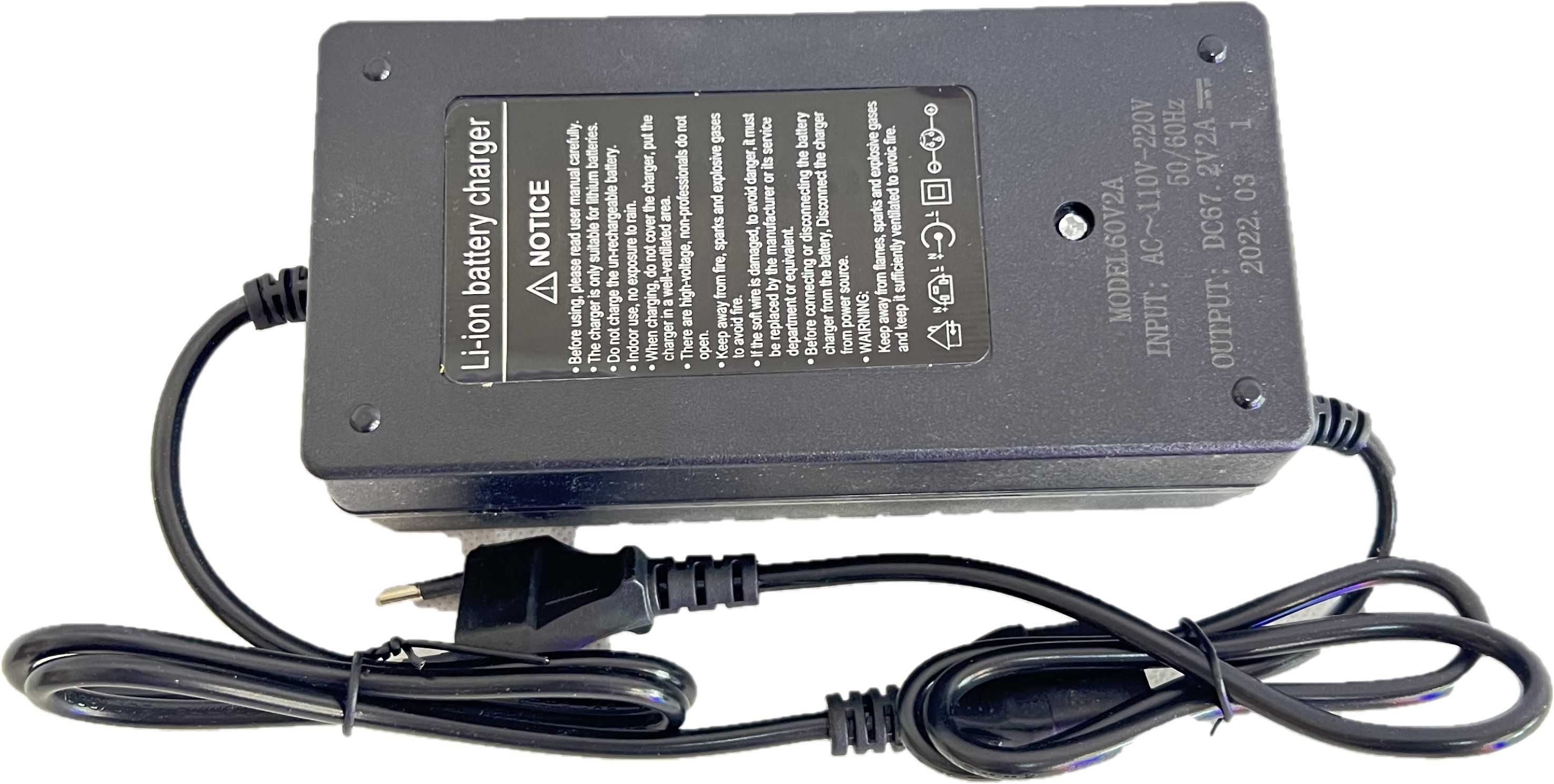 ŁADOWARKA do skutera BILI COCO CityCoco LI-ION 60V (67.2V) 2A
