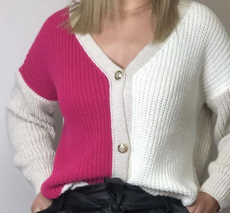 Casaco Malha com pormenor Botão