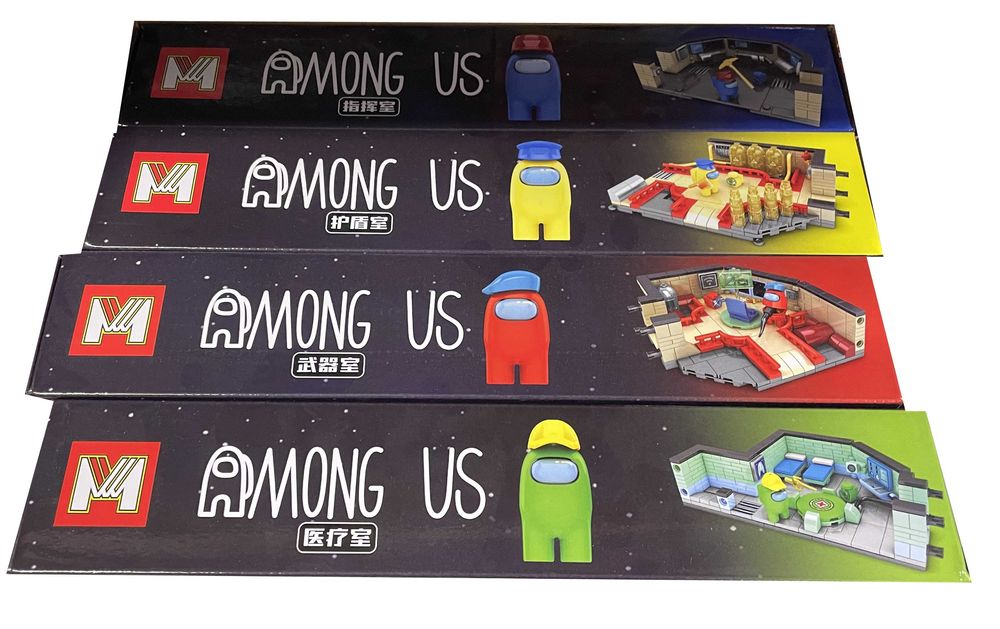 Klocki Among Us 4 zestaw w pakiecie 600 el. jak Lego z Polski