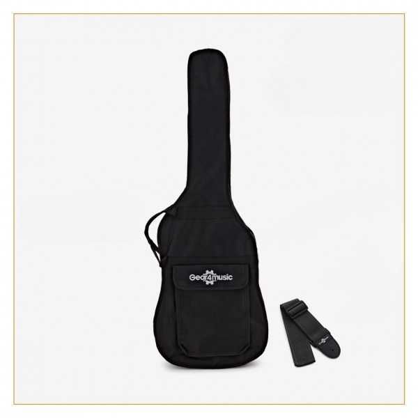Guitarra elétrica Gear4music Modificada + saco e strap