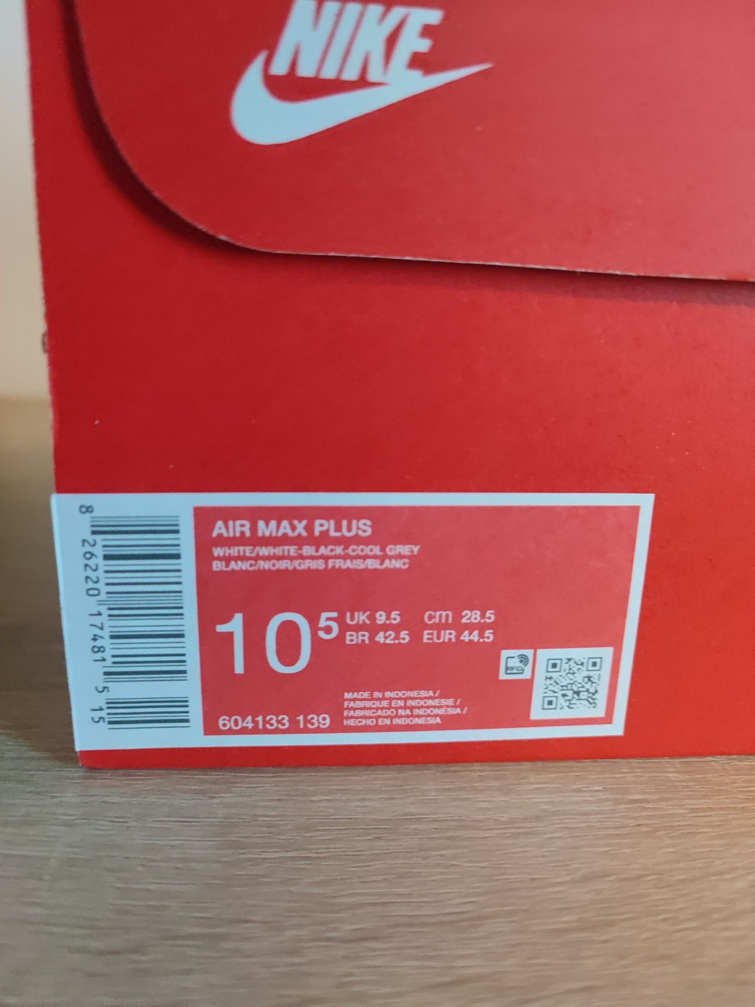 Air Max Plus 1 białe
