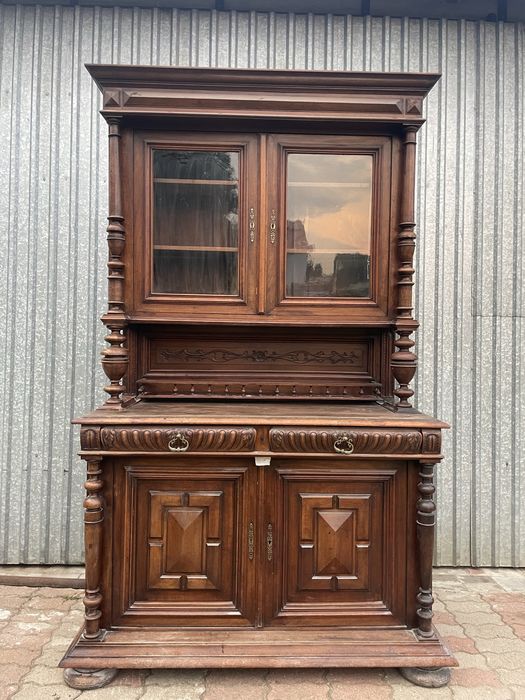 Stara witryna debowa kredens