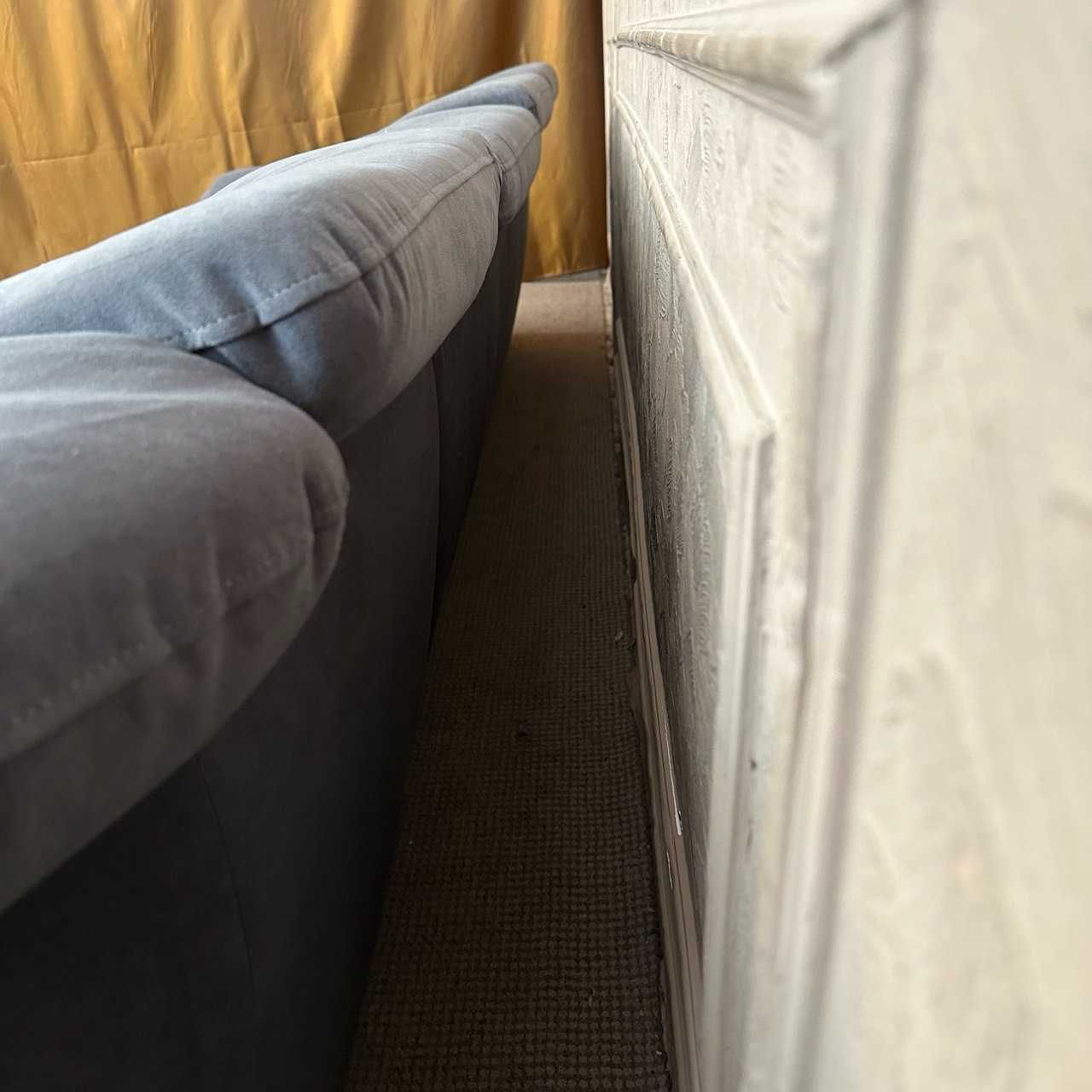 Розкладний диван тканинний г-подібної форми