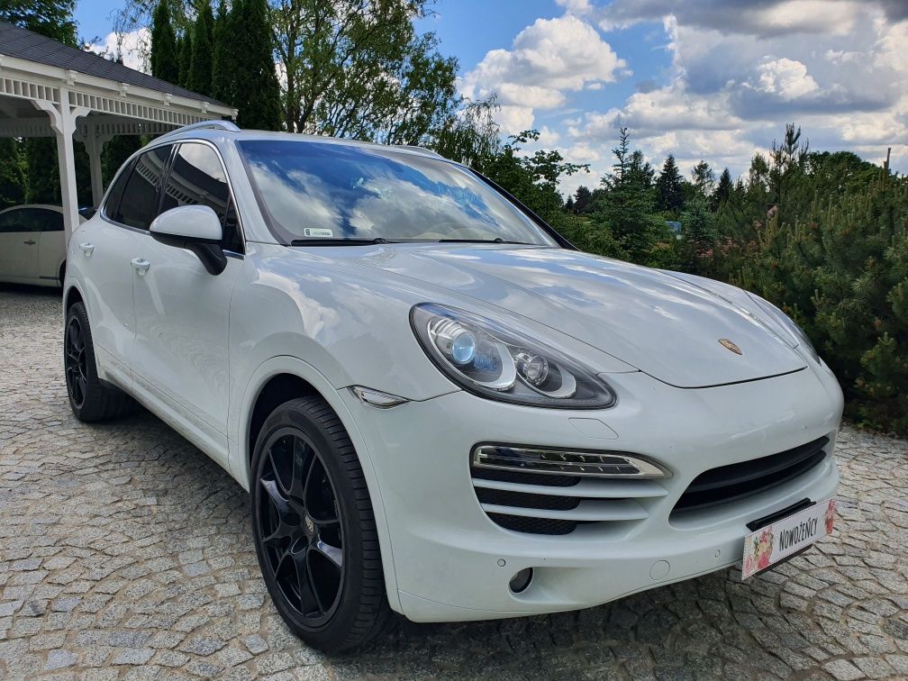 Auto samochód do ślubu wesele Białe Porsche Cayenne !