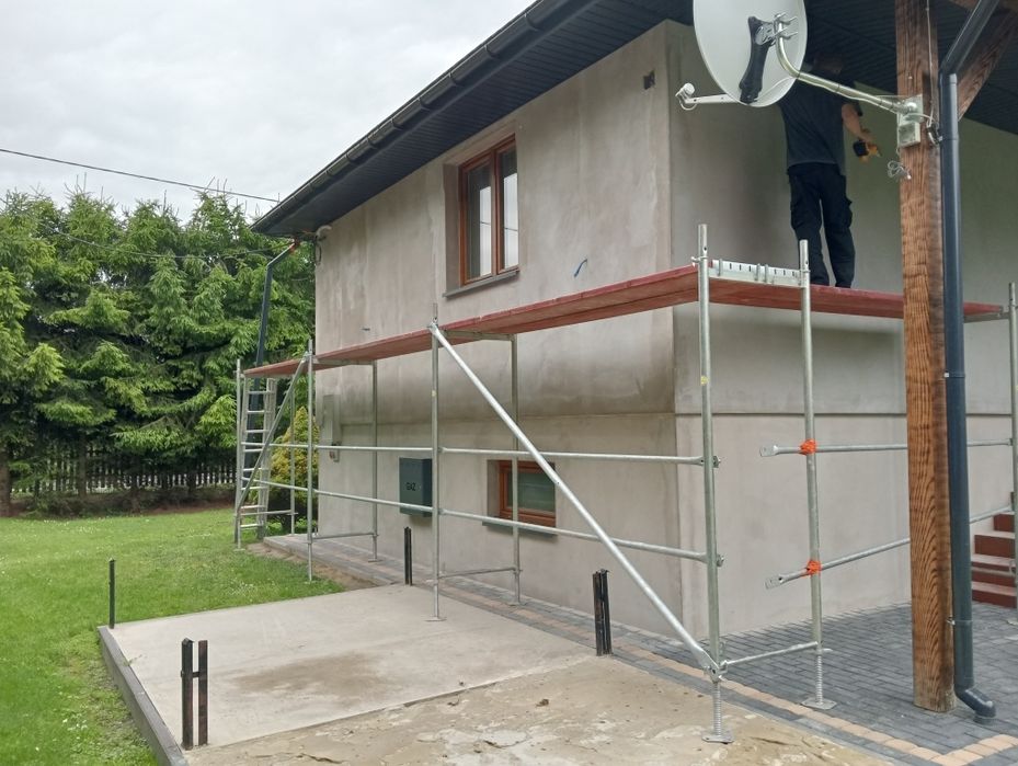 Rusztowanie elewacyjne użyte tylko raz na jednej budowie