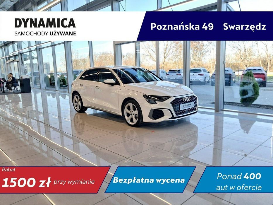 Audi A3 Sportback Sportback S-line 35TFSI mHEV 150KM S-tronic 2023/2024 r., sal. PL, VAT
