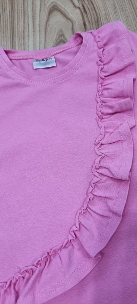 Bluzka T-shirt roz.104 Za&Pa kolor różowy