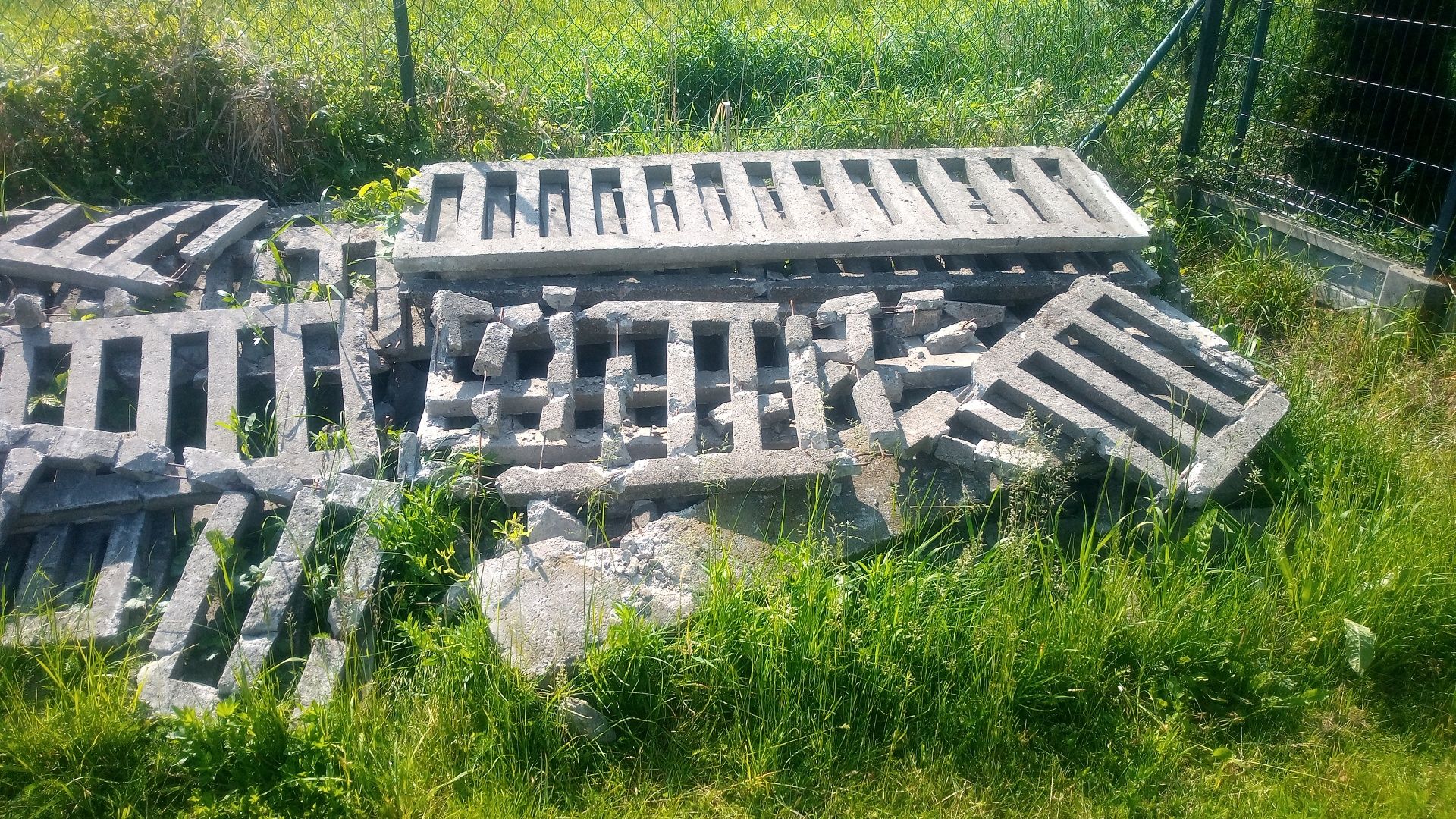 Gruz płot betonowy oddam za darmo