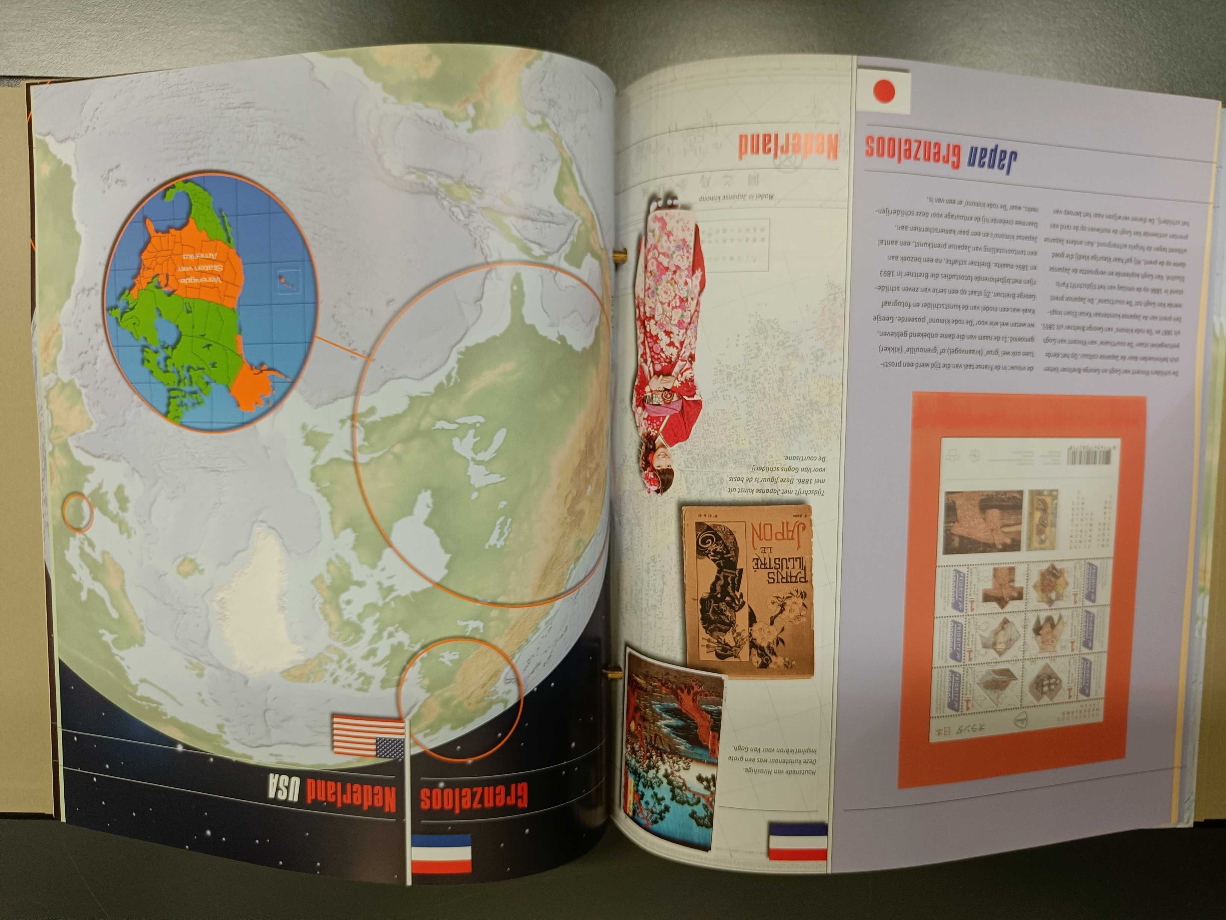 Álbum DAVO Grenzeloos Países Baixos + 19 folhas ilustrativas