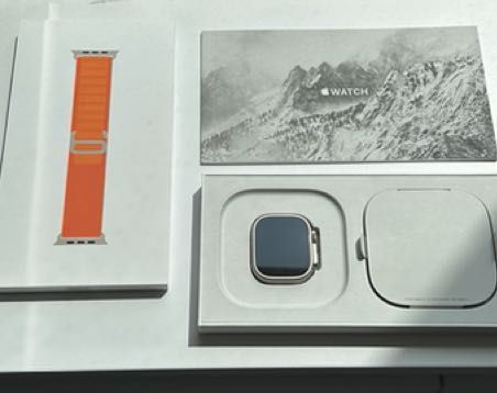 Apple Watch Ultra Titanium [GWAR do 6.2024] Orange Alpine Loop 49mm M