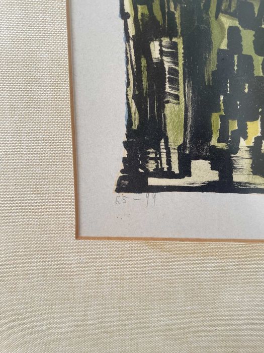 Serigrafia assinada Maria Helena Vieira da Silva "A Torre"