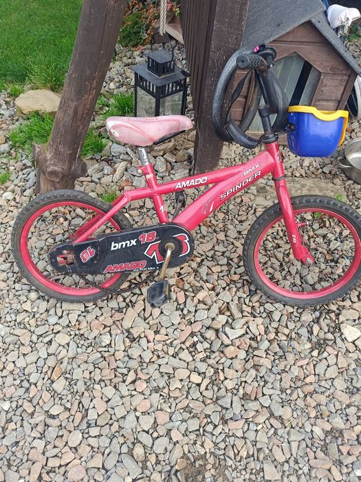 Rower BMX różowy