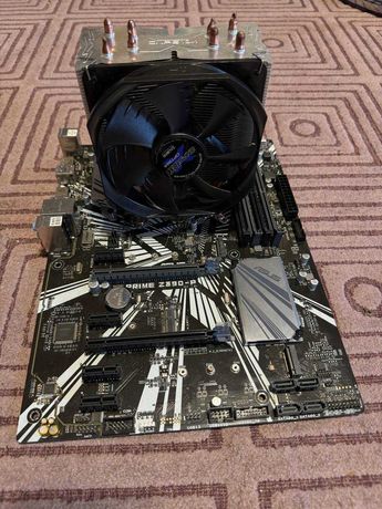 Asus Prime Z390-P, intel i5-9400F 2.9GHz, куллер на 4 трубки