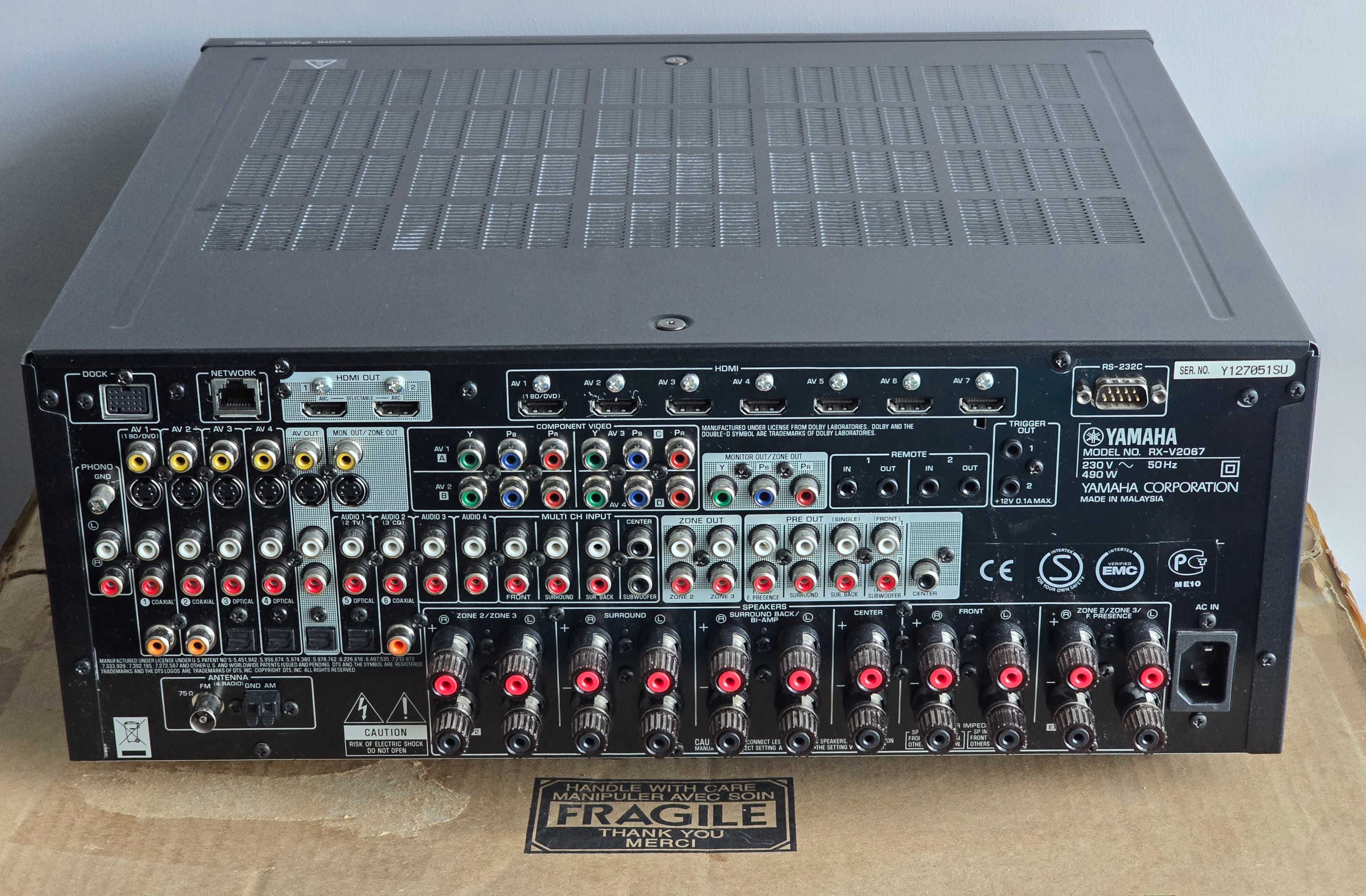Yamaha RX-V2067 Amplituner sieciowy 9.2
